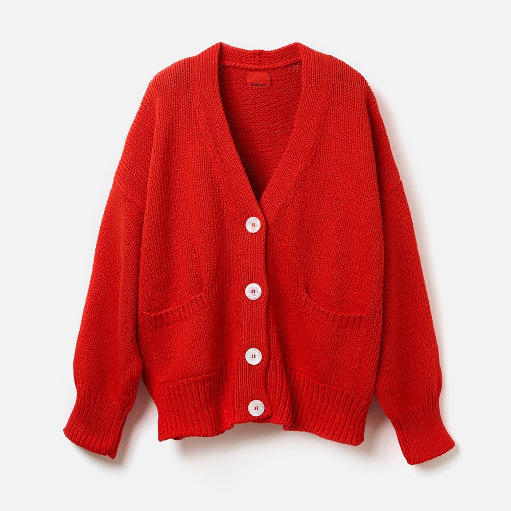 Babaa cardigan no16 summer flame
